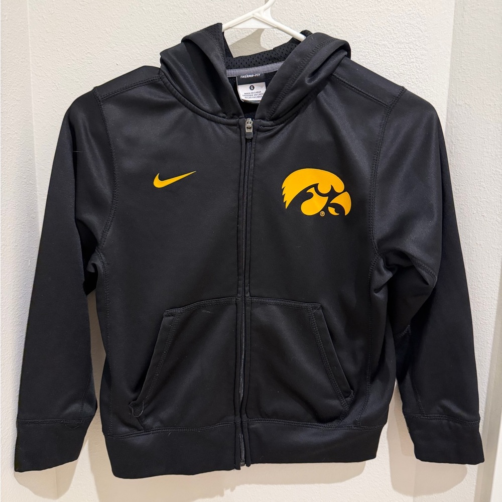 Nike Therma fit zip up hoodie Iowa Hawkeye youth small